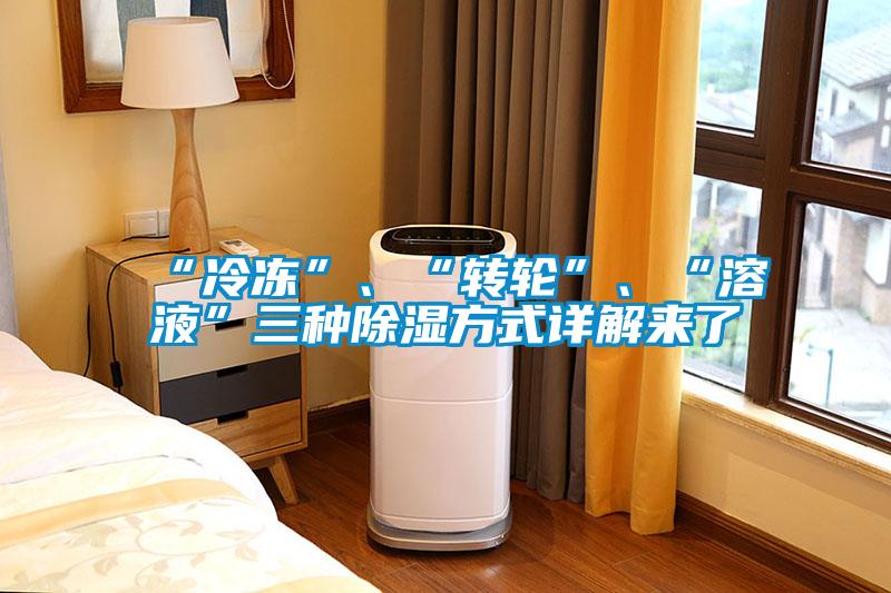 “冷凍”、“轉(zhuǎn)輪”、“溶液”三種除濕方式詳解來了