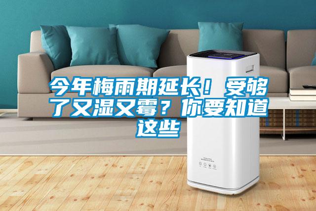 今年梅雨期延長(zhǎng)！受夠了又濕又霉？你要知道這些