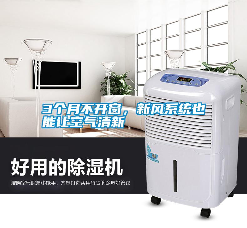 3個月不開窗，新風(fēng)系統(tǒng)也能讓空氣清新