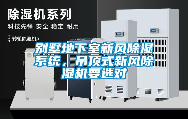 別墅地下室新風(fēng)除濕系統(tǒng)，吊頂式新風(fēng)除濕機要選對