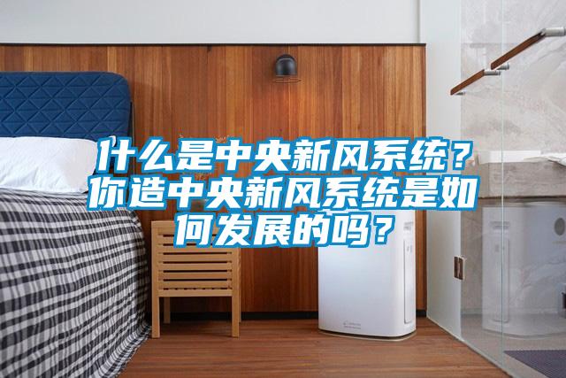 什么是中央新風系統？你造中央新風系統是如何發(fā)展的嗎？