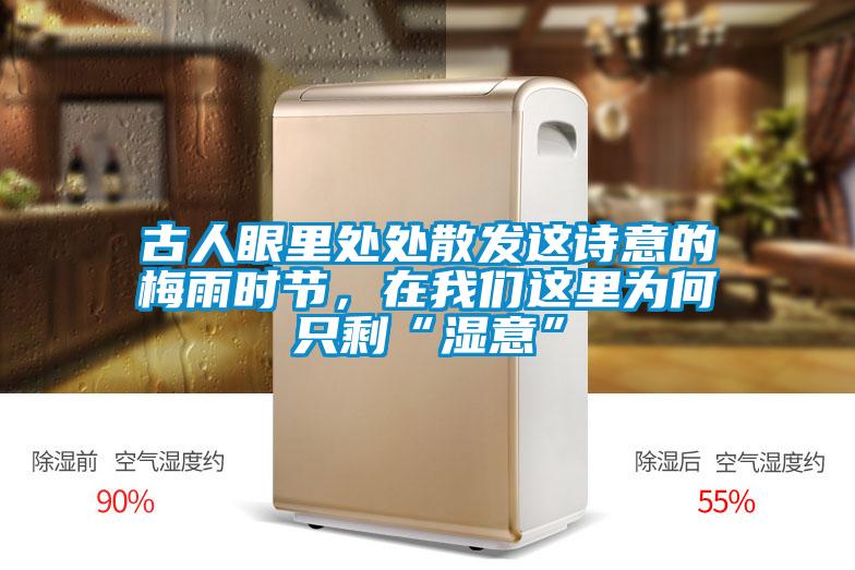 古人眼里處處散發(fā)這詩(shī)意的梅雨時(shí)節(jié)，在我們這里為何只剩“濕意”