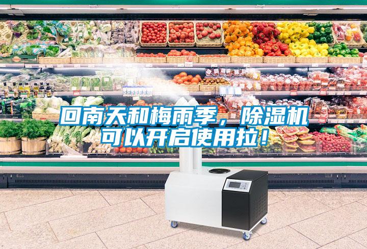 回南天和梅雨季，除濕機(jī)可以開啟使用拉！