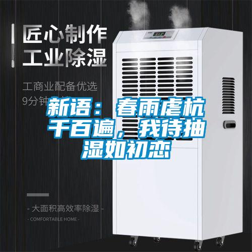 新語：春雨虐杭千百遍，我待抽濕如初戀