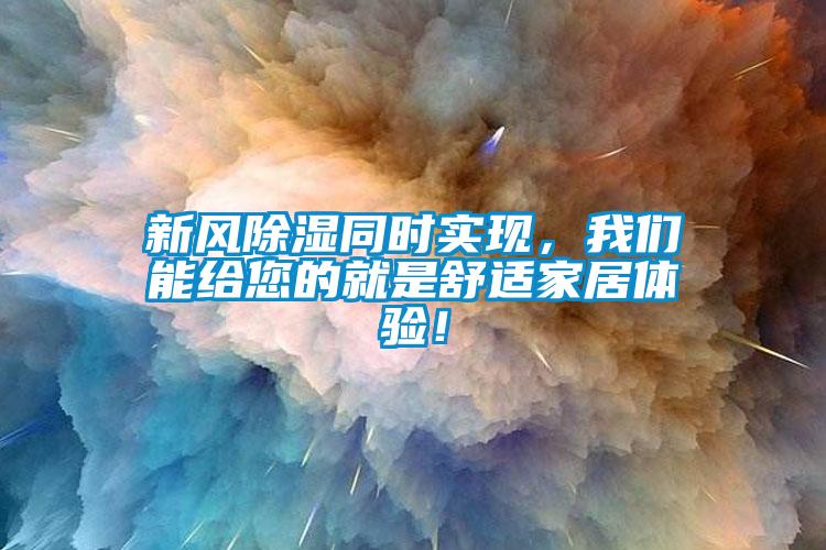 新風(fēng)除濕同時(shí)實(shí)現(xiàn)，我們能給您的就是舒適家居體驗(yàn)！