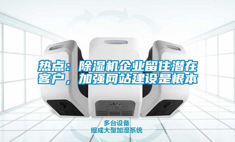 熱點(diǎn)：除濕機(jī)企業(yè)留住潛在客戶，加強(qiáng)網(wǎng)站建設(shè)是根本