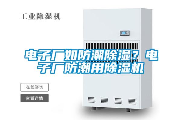 電子廠如防潮除濕？電子廠防潮用除濕機(jī)