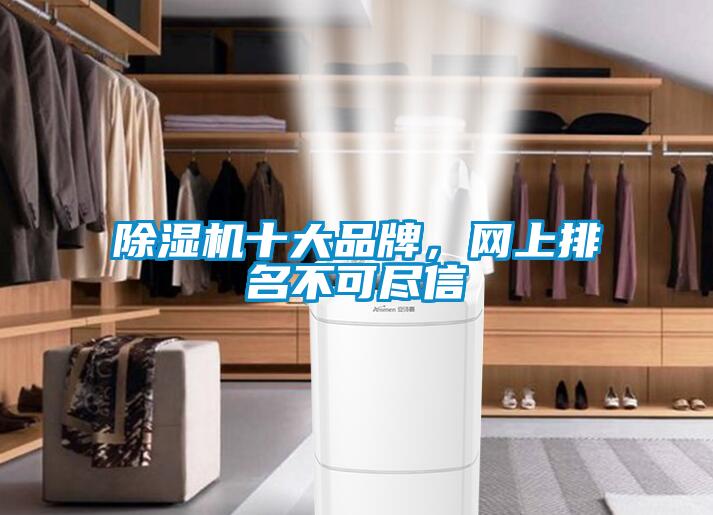 除濕機十大品牌，網(wǎng)上排名不可盡信