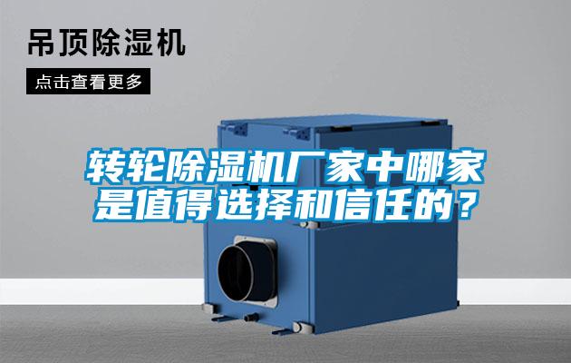 轉(zhuǎn)輪除濕機廠家中哪家是值得選擇和信任的？