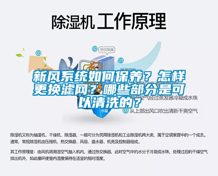 新風(fēng)系統(tǒng)如何保養(yǎng)？怎樣更換濾網(wǎng)？哪些部分是可以清洗的？