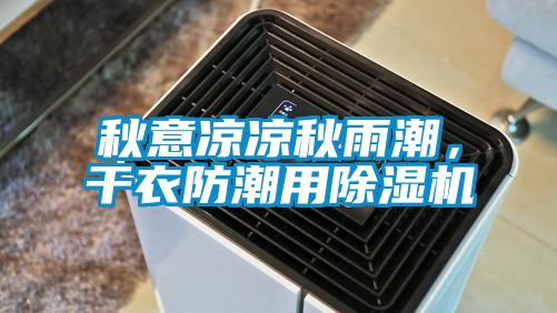 秋意涼涼秋雨潮，干衣防潮用除濕機(jī)