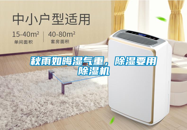 秋雨如晦濕氣重，除濕要用除濕機(jī)