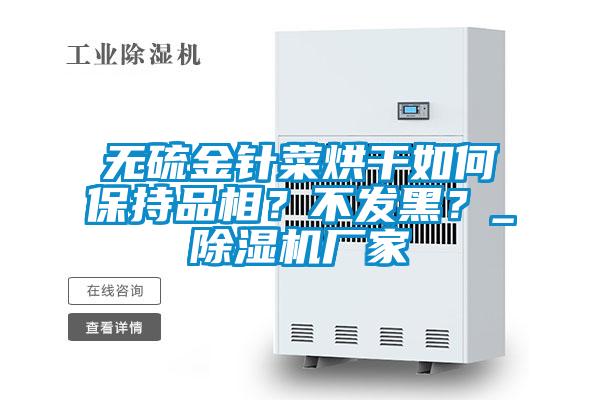 無硫金針菜烘干如何保持品相？不發(fā)黑？_除濕機廠家