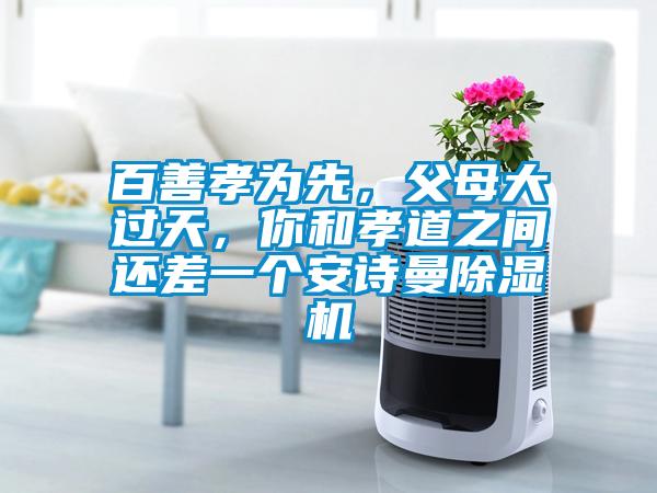 百善孝為先，父母大過天，你和孝道之間還差一個安詩曼除濕機