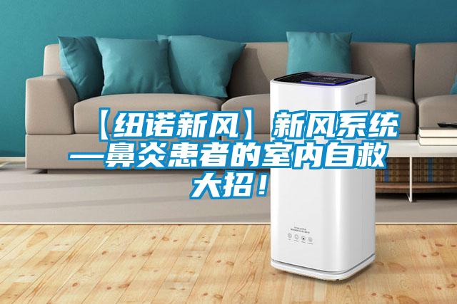 【紐諾新風(fēng)】新風(fēng)系統(tǒng)—鼻炎患者的室內(nèi)自救大招！