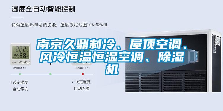 南京久鼎制冷、屋頂空調、風冷恒溫恒濕空調、除濕機