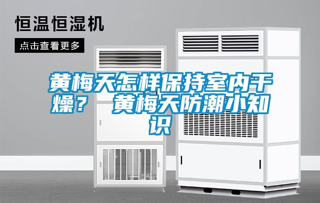 黃梅天怎樣保持室內(nèi)干燥？ 黃梅天防潮小知識(shí)