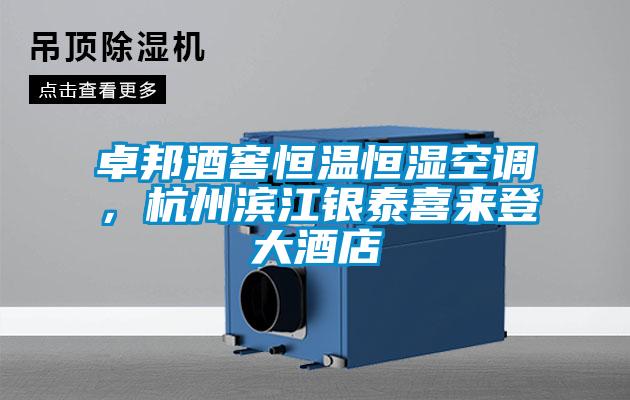 卓邦酒窖恒溫恒濕空調(diào)，杭州濱江銀泰喜來登大酒店