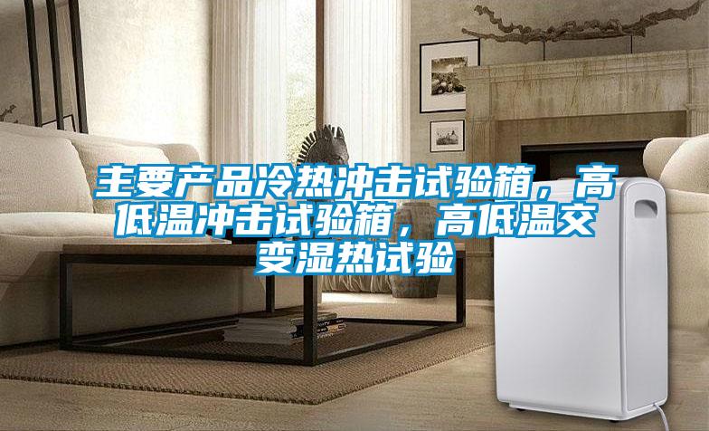 主要產(chǎn)品冷熱沖擊試驗箱，高低溫沖擊試驗箱，高低溫交變濕熱試驗