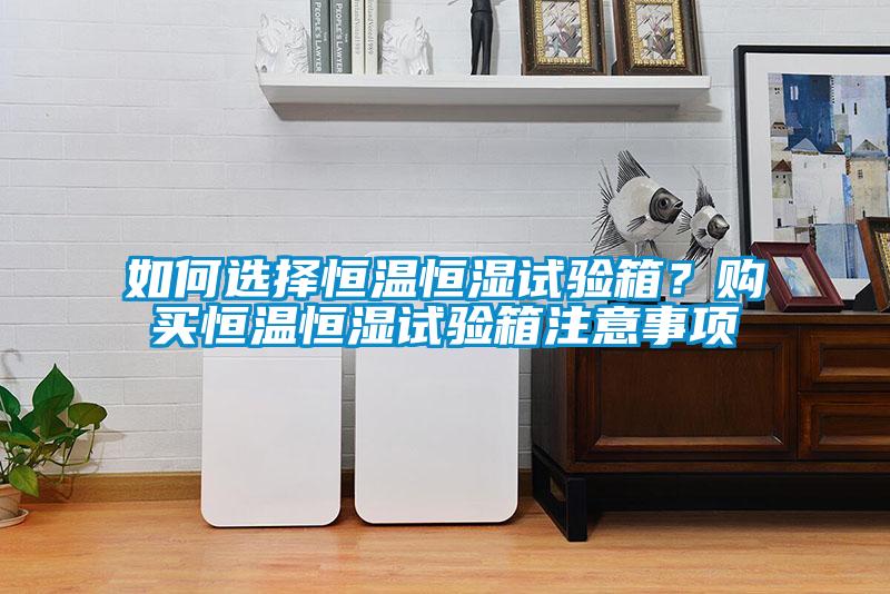 如何選擇恒溫恒濕試驗(yàn)箱？購(gòu)買恒溫恒濕試驗(yàn)箱注意事項(xiàng)