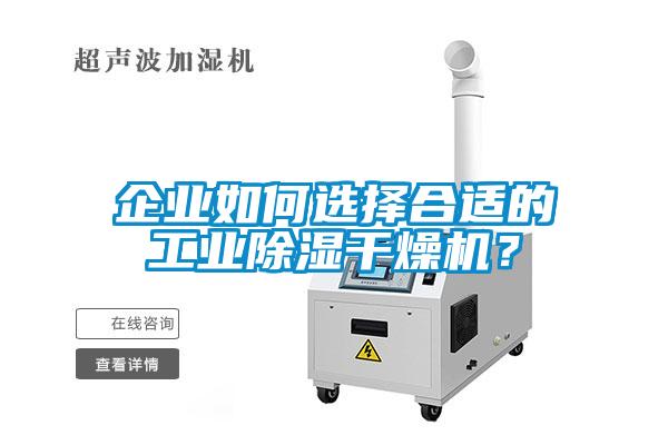 企業(yè)如何選擇合適的工業(yè)除濕干燥機(jī)？
