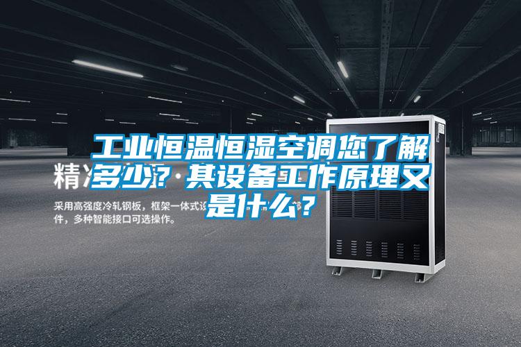 工業(yè)恒溫恒濕空調(diào)您了解多少？其設(shè)備工作原理又是什么？