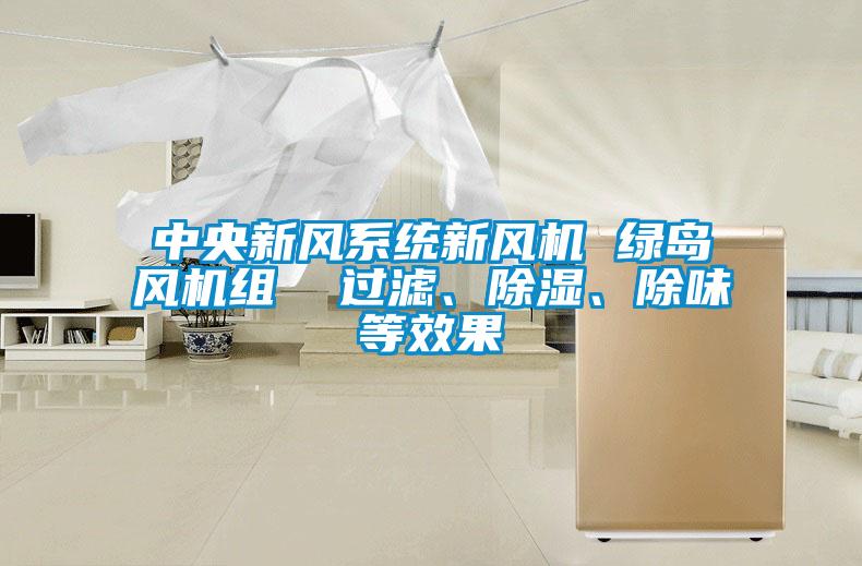 中央新風(fēng)系統(tǒng)新風(fēng)機(jī) 綠島風(fēng)機(jī)組  過(guò)濾、除濕、除味等效果