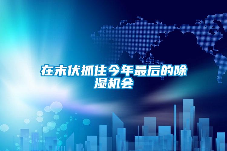 在末伏抓住今年最后的除濕機(jī)會