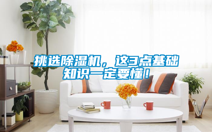 挑選除濕機(jī)，這3點(diǎn)基礎(chǔ)知識一定要懂！