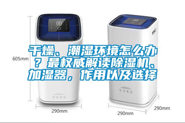 干燥、潮濕環(huán)境怎么辦？最權威解讀除濕機、加濕器，作用以及選擇