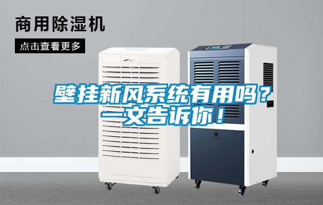 壁掛新風(fēng)系統(tǒng)有用嗎？一文告訴你！