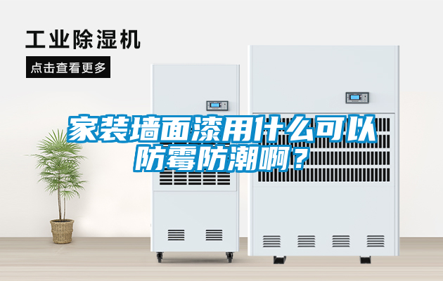 家裝墻面漆用什么可以防霉防潮??？