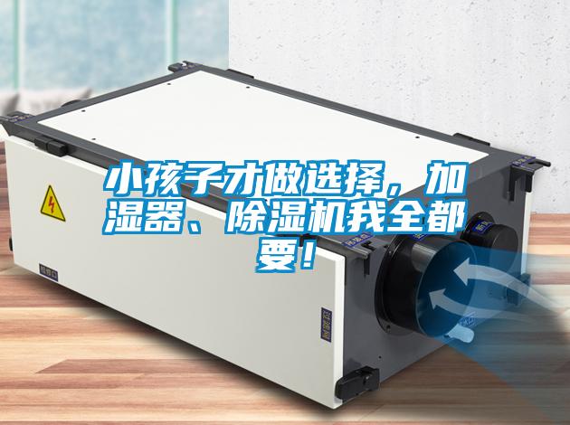 小孩子才做選擇，加濕器、除濕機我全都要！