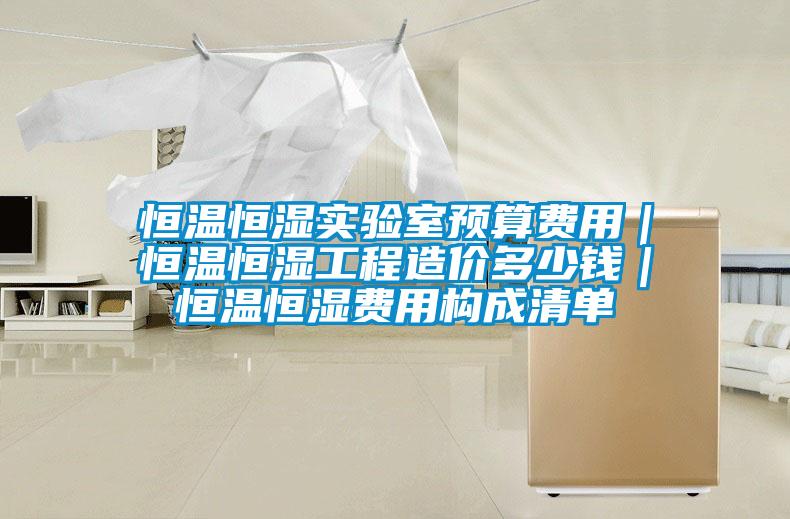 恒溫恒濕實(shí)驗(yàn)室預(yù)算費(fèi)用｜恒溫恒濕工程造價多少錢｜恒溫恒濕費(fèi)用構(gòu)成清單