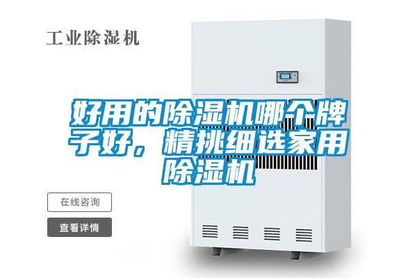 好用的除濕機哪個牌子好，精挑細(xì)選家用除濕機