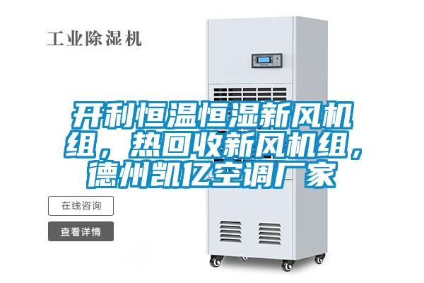 開利恒溫恒濕新風(fēng)機組，熱回收新風(fēng)機組，德州凱億空調(diào)廠家
