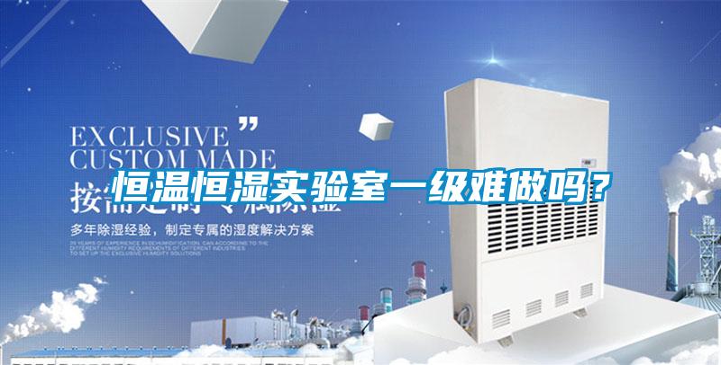 恒溫恒濕實驗室一級難做嗎？