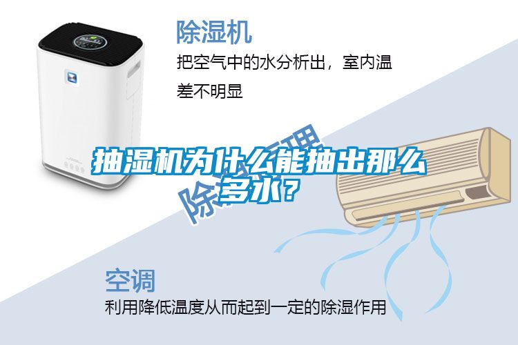 抽濕機為什么能抽出那么多水？