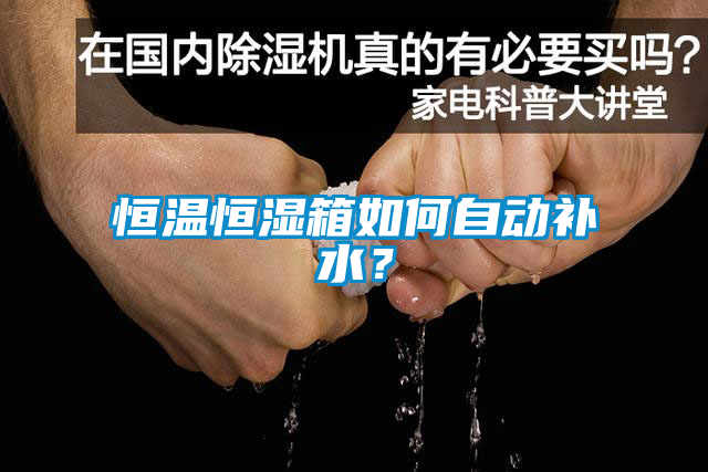 恒溫恒濕箱如何自動補水？