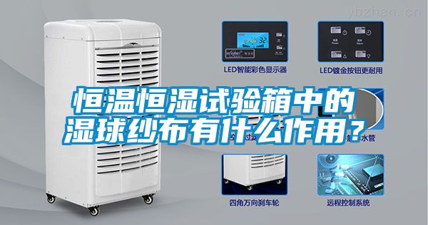 恒溫恒濕試驗箱中的濕球紗布有什么作用？