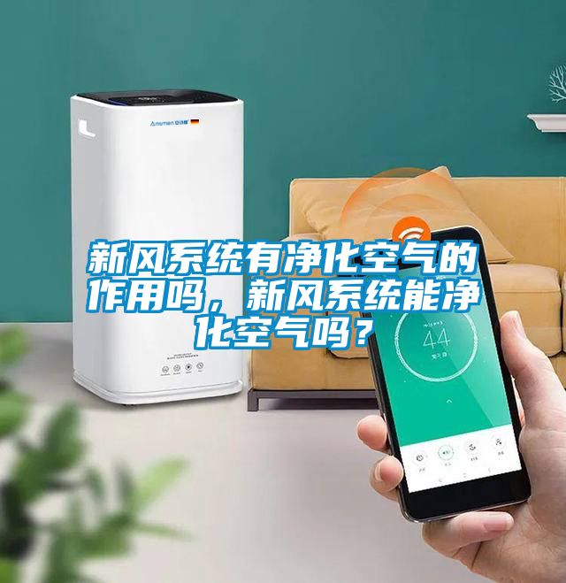 新風系統(tǒng)有凈化空氣的作用嗎，新風系統(tǒng)能凈化空氣嗎？