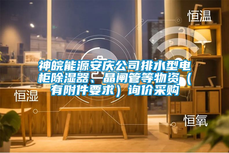 神皖能源安慶公司排水型電柜除濕器、晶閘管等物資（有附件要求）詢價采購