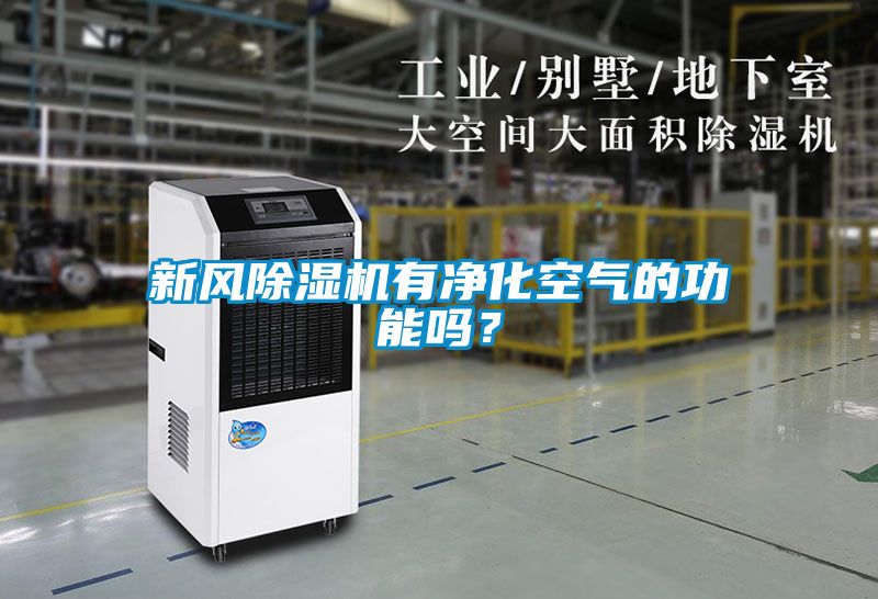 新風除濕機有凈化空氣的功能嗎？