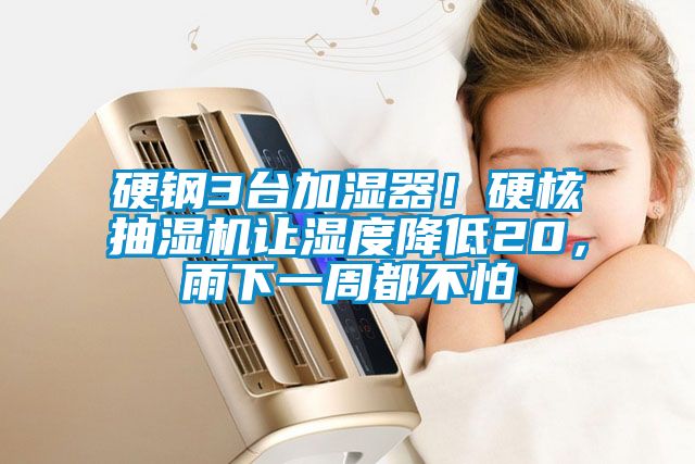 硬鋼3臺(tái)加濕器！硬核抽濕機(jī)讓濕度降低20，雨下一周都不怕