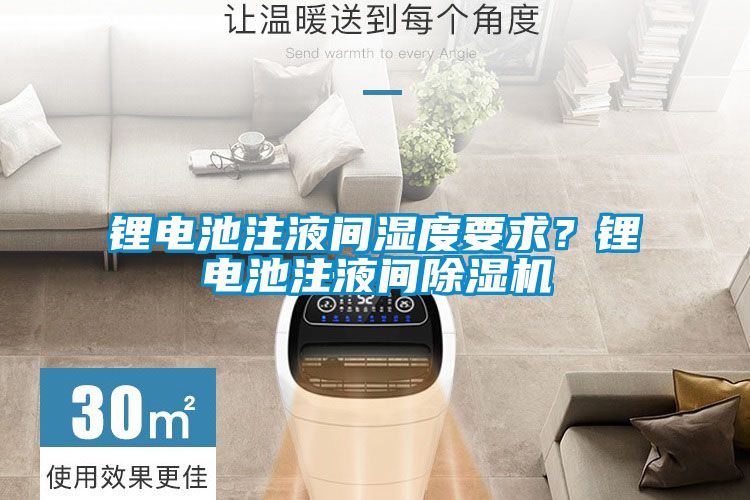 鋰電池注液間濕度要求？鋰電池注液間除濕機(jī)