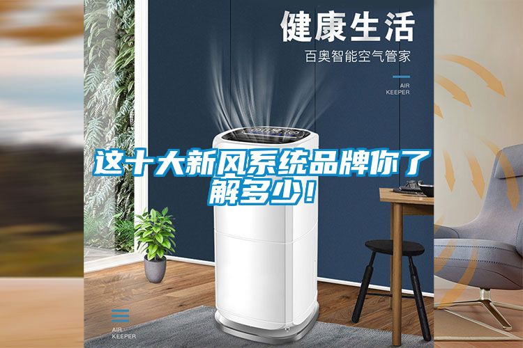這十大新風(fēng)系統(tǒng)品牌你了解多少！