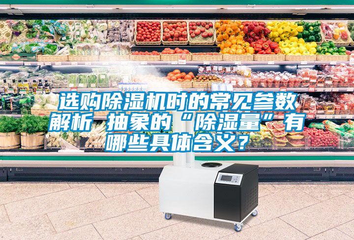 選購(gòu)除濕機(jī)時(shí)的常見(jiàn)參數(shù)解析 抽象的“除濕量”有哪些具體含義？