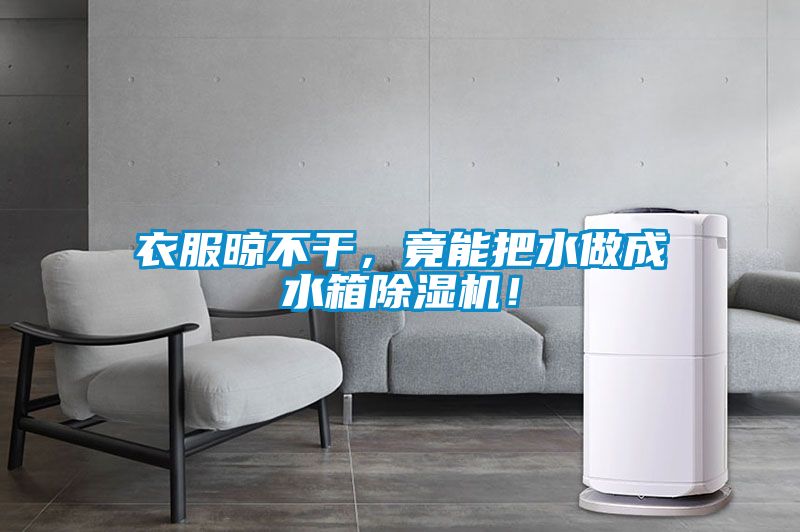 衣服晾不干，竟能把水做成水箱除濕機！