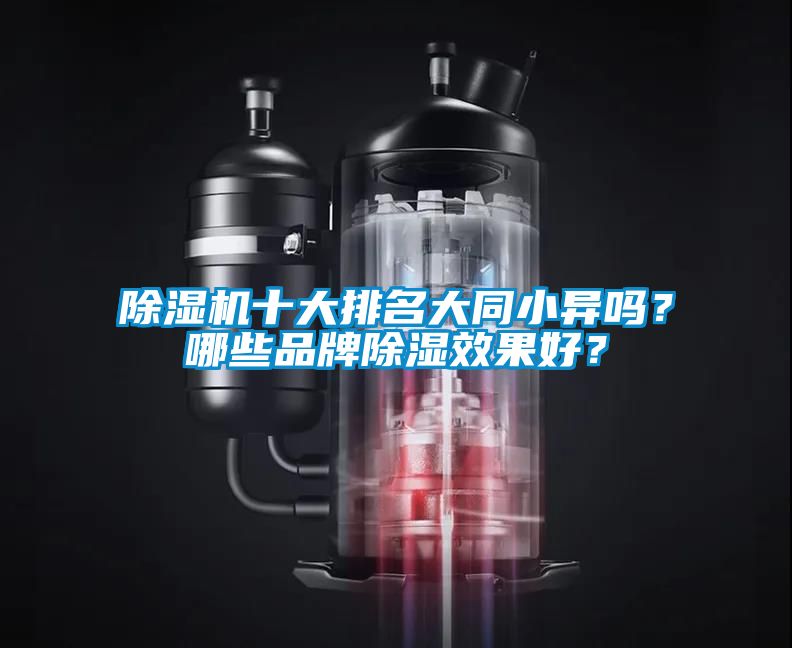 除濕機十大排名大同小異嗎？哪些品牌除濕效果好？