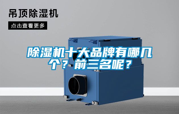 除濕機十大品牌有哪幾個？前三名呢？